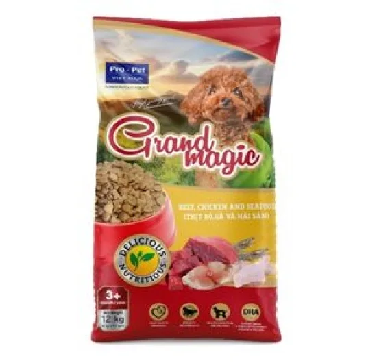 GRANDMAGIC PREMIUM PELLET FOOD FOR DOGS 12KG BAG